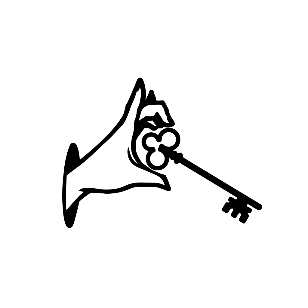 Cathartic Resonance — hand and key logo